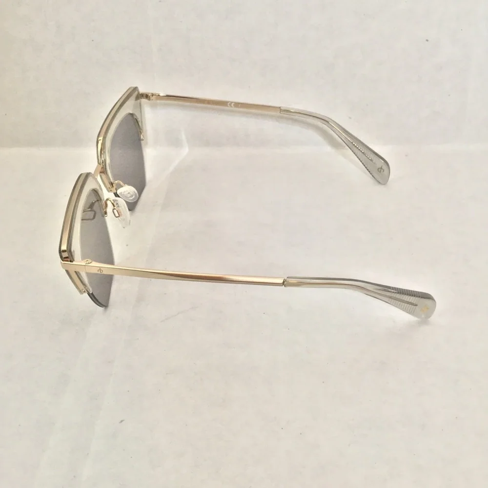 Rag & Bone Cat Eye Sunglasses Clear/Gold 51mm NWT